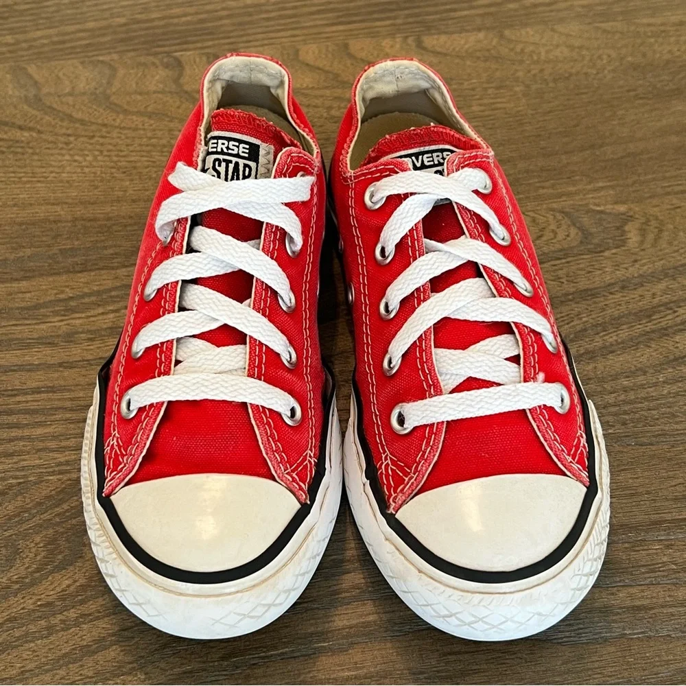 Red Converse Chuck Taylor All Star Sneakers - Picture 2 of 10